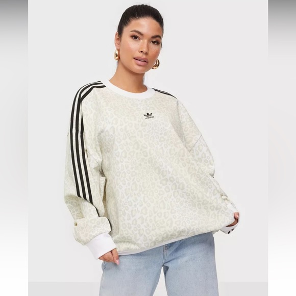 adidas Tops - adidas Originals Leopard Crew Sweatshirt